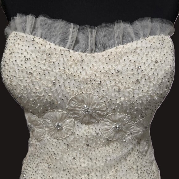 Gorgeous vintage Rivini Floral Mermaid Wedding Gown - Size 10 - Picture 1 of 5